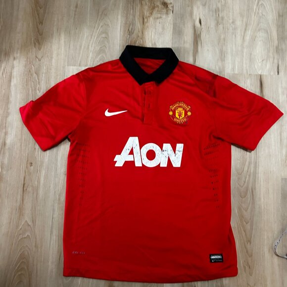 Vintage Nike Manchester United 2013/14 Soccer jersey size L/XL - Picture 1 of 6
